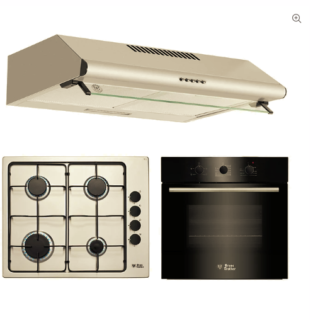 Kit empotrable G4 - Gas Licuado / FF60 Inox 1M / Horno eléctrico EPC4 NIGHT DL